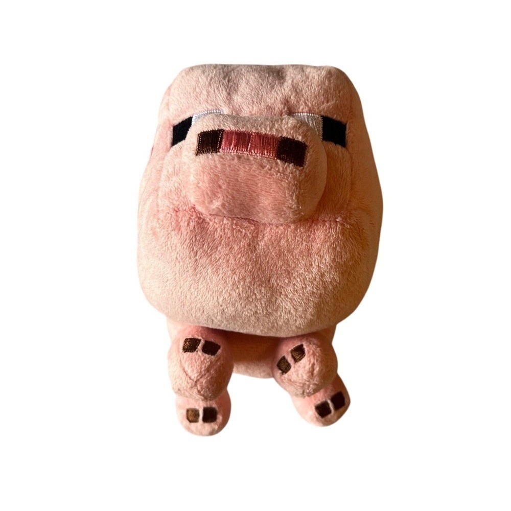 Minecraft Pig Plush Pink Stuffed Animal Pixelated Video Game Toy Mojang 6" - Picture 5 of 5